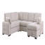 Canapé d'angle multi-fonctionnel en forme de L avec rangement et lit convertible-1483397523