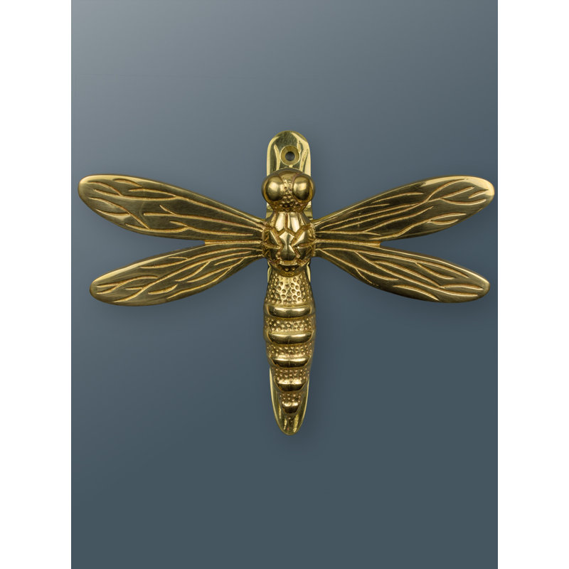 Nicole Dragonfly Door Knocker, Brass