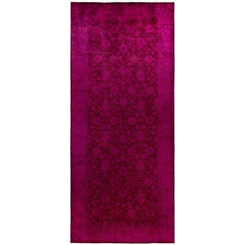 Tapis unique en laine 6 pi 1 po x 14 pi 1 po Huckstep