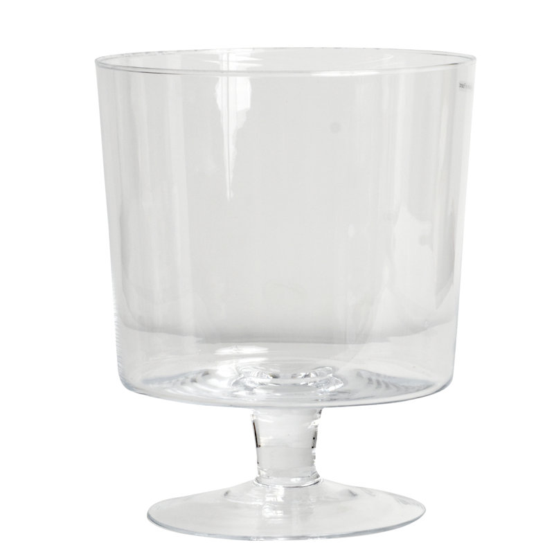 Red Vanilla Luna Footed Centerpiece Trifle Bowl