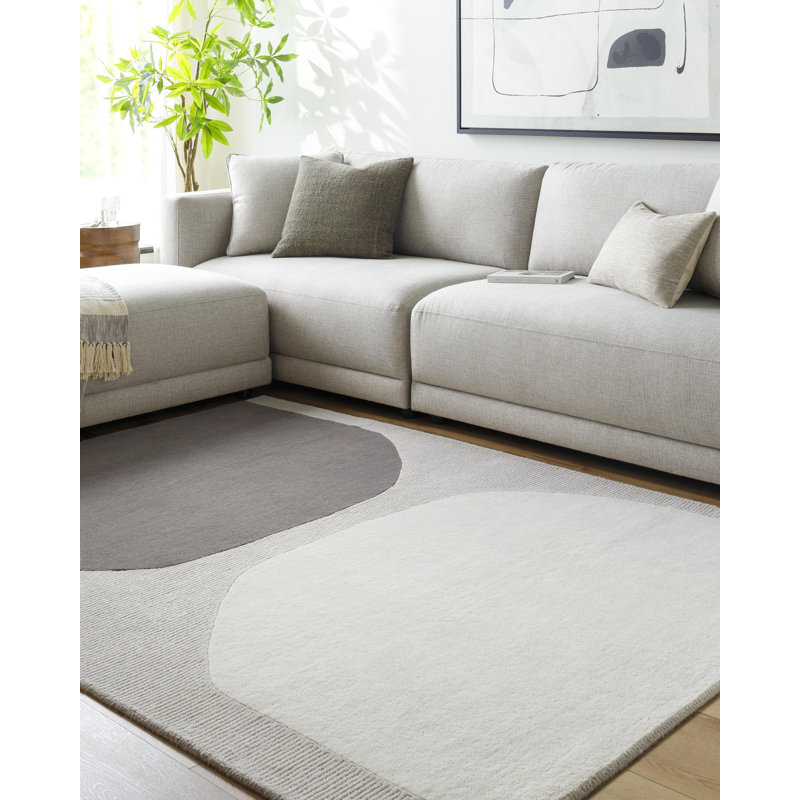 Jaykwon Modern Hand Tufted Area Rug, Rectangle 9' x 12'