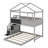 Twin Over Full House Bunk Bed With Blackboard-690052795