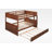 Eukene Kids Full Over Full Bunk Bed with Trundle-1027610145