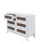 Lit plateforme avec table de chevet et commode avec rangement-92514134