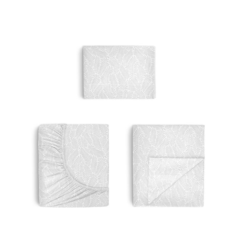 Southern Tide Cedar Island Twin Grey Sheet Set, Twin Sheet Set with 1 Pillowcase