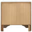 Table de chevet moderne avec plateau à bijoux caché et 2 tiroirs - blanc 2 compartiments pour contemporain