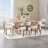 Mid Century Upholstered Dining Chairs Side Chairs Farmhouse Dining Chair with Wood Legs-1910603100