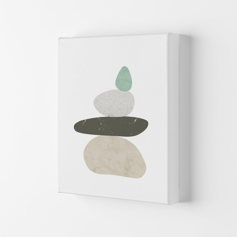 Pebbles II - Print, No Framed, Wrapped Canvas, 29.7 cm H x 21 cm W x 4 cm D