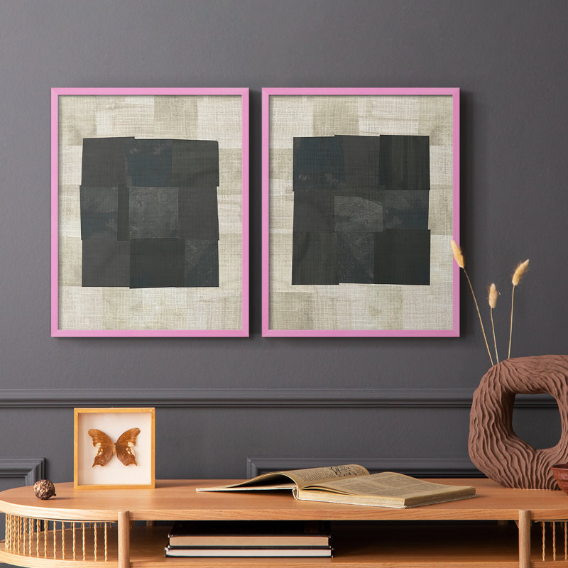 «Floating Block I», reproduction encadrée de qualité supérieure - prête à être accrochée - aucun clou requis - aucun clou requis