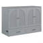 Lit escamotable avec grands tiroirs Murphy, gris-1504245182