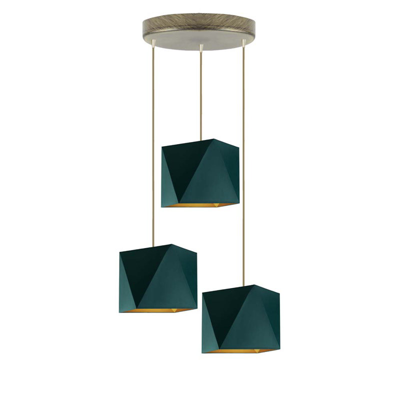 Rhoton 3 - Light Cluster Pendant, Green