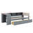 Twin Size Platform Bed With Shelves, Drawers, Charging Station And Upholstered Headboard-758859811-758859809