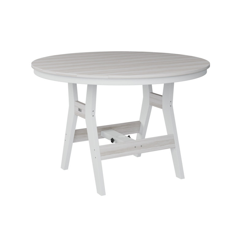 Table de bar ronde 48 po Berlin Gardens Harbor, Coquillage, H 38,87 po x l 48 po x P 48 po
