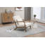 Chaise d'appoint Mid-Century moderne avec structure en bois-130375666-130375667