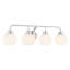 Luminaire suspendu en chrome 4 lumières Meridian-1028480138