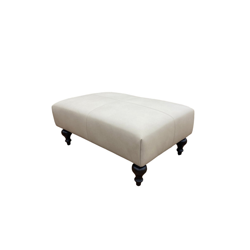 Marcoux  Ottoman in Morgan Flax, Morgan Flax