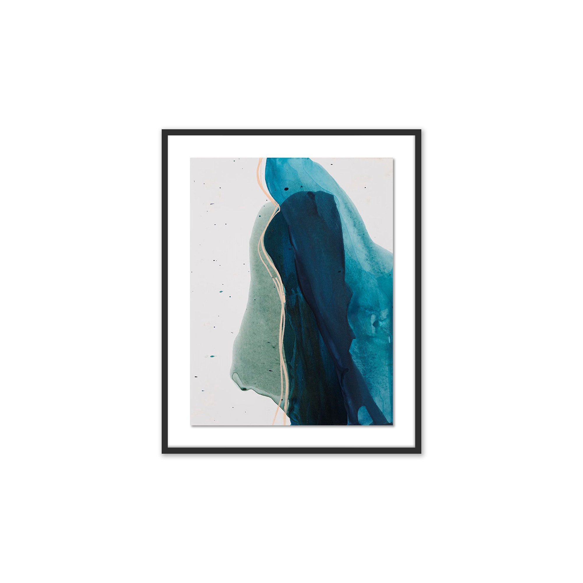 Intelligence by Kim Whiteside, 40" H x 32" W x 2.5" D, Black