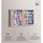 Décoration murale colorée dynamique à coups de pinceau duo par Art Remedy, cadre blond, 30 x 45-1750180607-1750180546