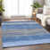 Premium Machine Washable Tweedy Blue Rug