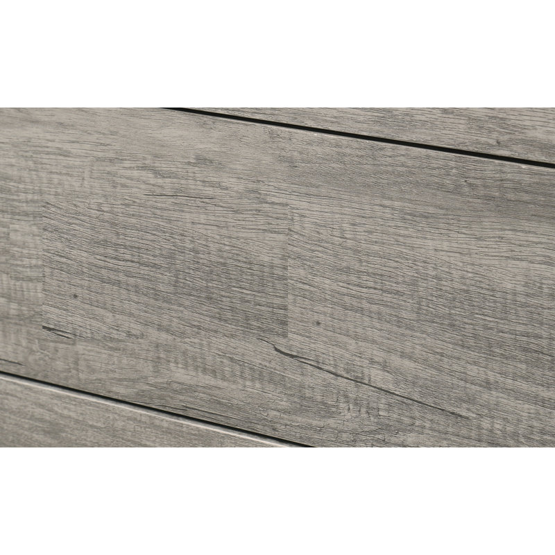 Full Size Rustic Robust Platform Bed, Full, Gray