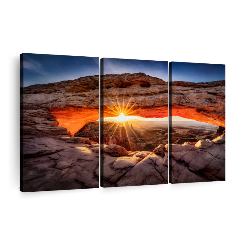 «Mesa Arch Sunrise Canyonlands II» sur toile, H 24 po x l 38 po x P 1,25 po