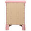 Table de chevet 3 tiroirs LouisPhillipe, rose-915205750