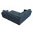 Hoelscher L-shaped Sleeper Sectional Upholstered Sofa Bed With Storage Space Corduroy Blue-122510079