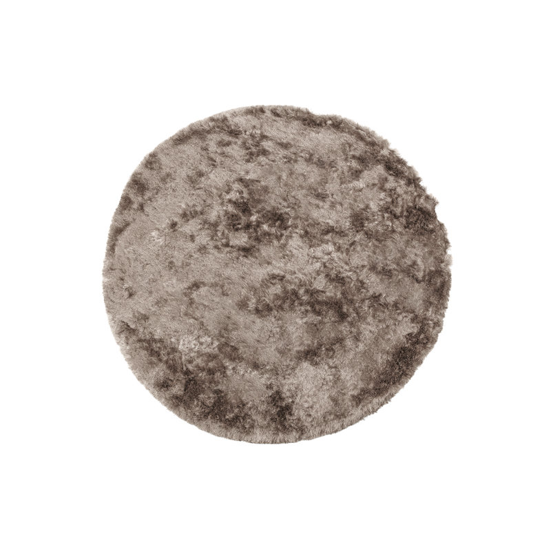 Round Praline Solid Colour 200cm X 200cm Area Rug