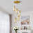 Dazay Light Cluster Rectangle Pendant Modern Pendant Light, Mini Crystal Chandeliers,Adjustable Pendant Light Fixture for Kitchen Island Dinning Room Bedroom-1919891859-1893532007