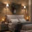 Ensemble de 2 lampes de table Rustic Antler