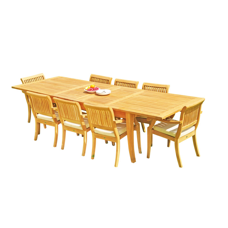 Atnas Outdoor 5 - Piece Teak Dining Set, 8