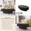 Table basse ovale en bois-845798628