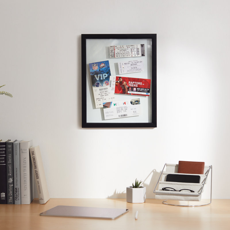 Classic Black 11x14 Wood Floating Document Frame