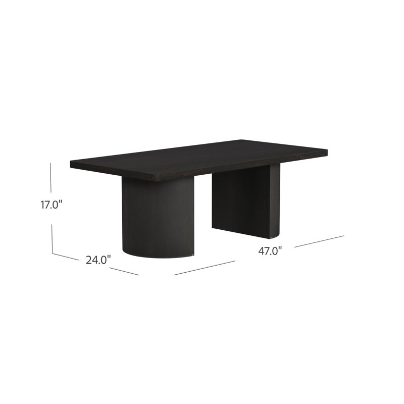 Table basse Moscow Tiney, Noir, noir, noir, noir