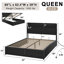 Structure de lit pour grand lit avec station de charge Tryston, blanc-1045746307-1037842023