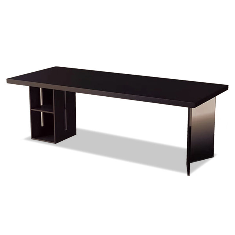 Table de bureau scandinave luxueuse en bois massif, H 29,53 po x l 70,87 po x P 29,53 po