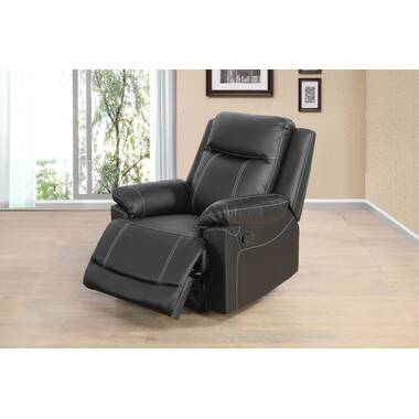 Orren Ellis Faux Leather Recliner Heated Massage Chair With