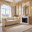 Canapé modulaire Chesterfield avec garniture cloutée et dossier capitonné-1535671835