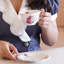 Ensemble de 4 tasses à thé et à café en céramique avec soucoupes, ensemble de tasses à thé en porcelaine classique