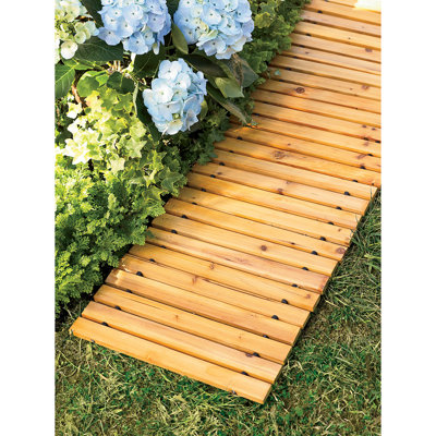 Henslee Roll-Out Straight Wooden Pathway