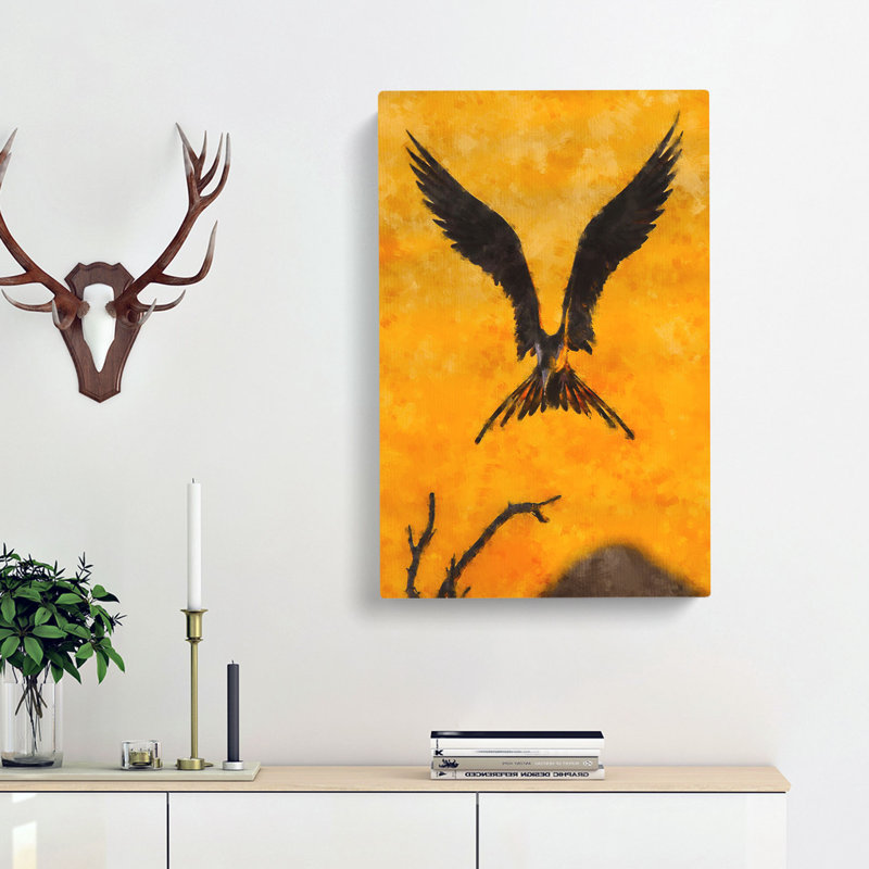 Bird In Flight - Wrapped Canvas, 60cm H x 40cm W x 4cm D