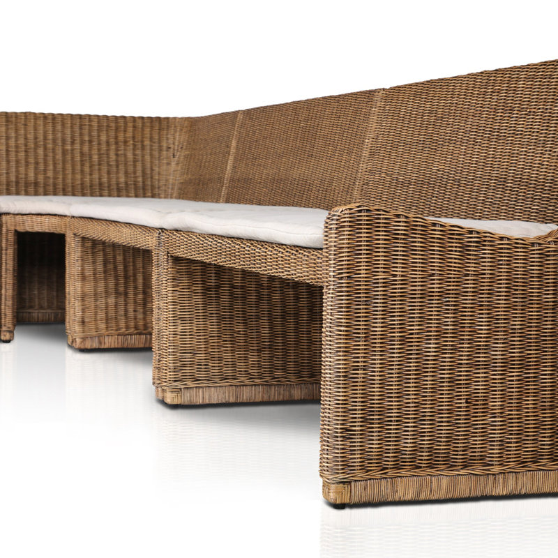 Senna L-Shape Dining Banquette, 32.5" H x 144.75" W x 83.25" D, Left Hand Facing