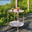 Iron Tray Top End Table