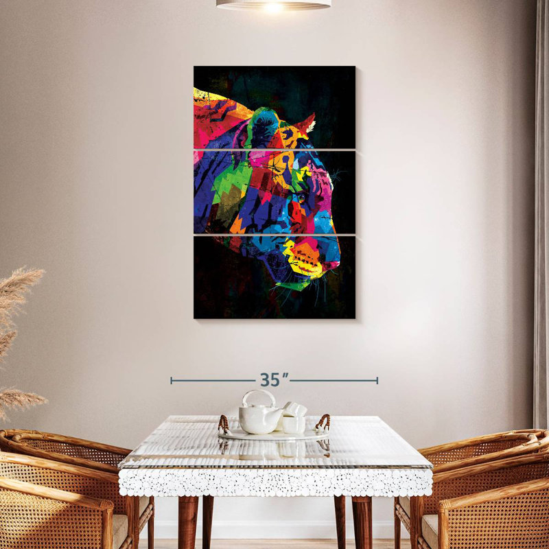 Brampt Rainbow Tiger, 45'' H x 28'' W