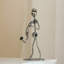 Ensemble de 8 statues musicales en fer faites à la main