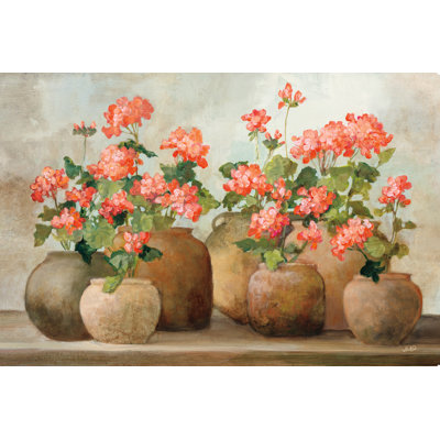 Cottage Geraniums by Julia Purinton