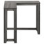 Console étroite grise - Meuble d'appoint contemporain pour salon ou chambre avec piétement en stratifié - Conception d'appartement