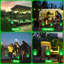  Lampes solaires à flamme verte pour la décoration de jardin
