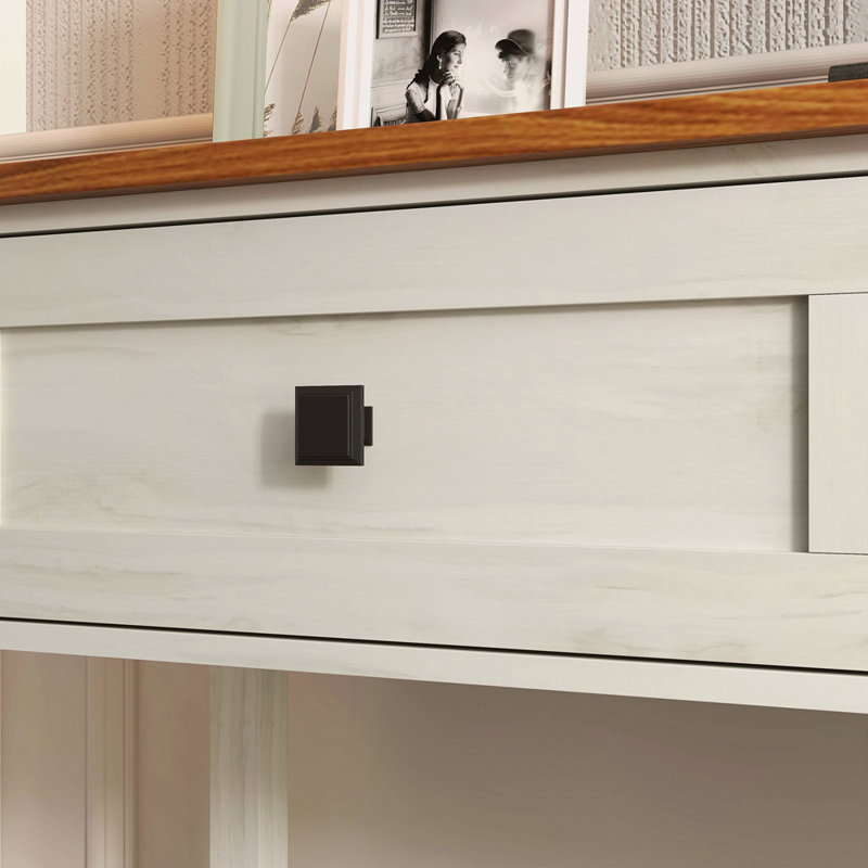 Farmhouse Style Console Table With 2 Drawer And Bottom Storage Shelf For Entryway, Rustic Side Table With Storage Drawer And Shelf For Living Room, Hallway