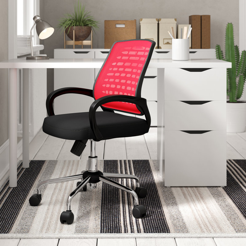 Carousel Office Chair, Raspberry